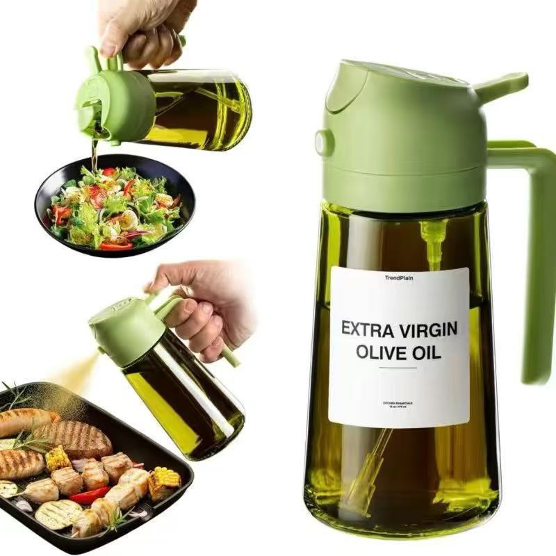 The 2-in-1 Precise-Pour™ Glass Oil Sprayer & Dispenser